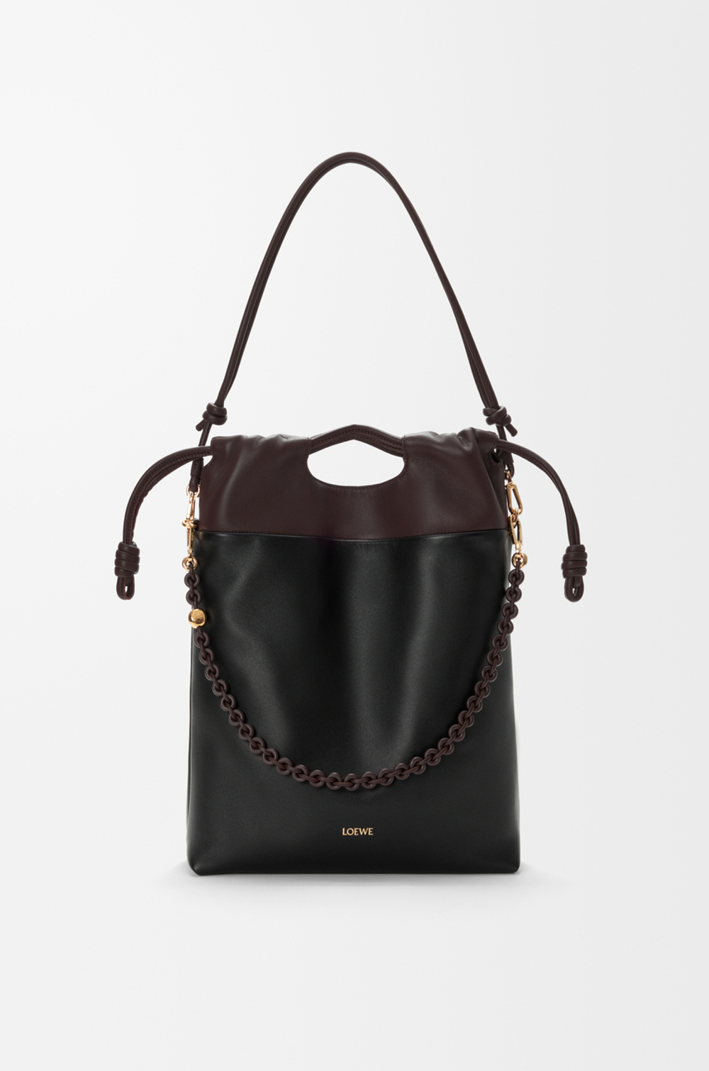 Loewe Сумка-тоут Flamenco из мягкой кожи ягненка наппа, черный