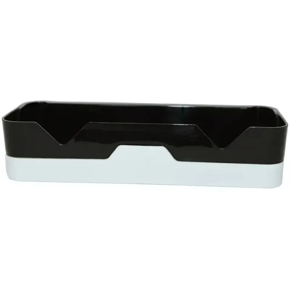 Полка многофункциональная прямая черн/бел