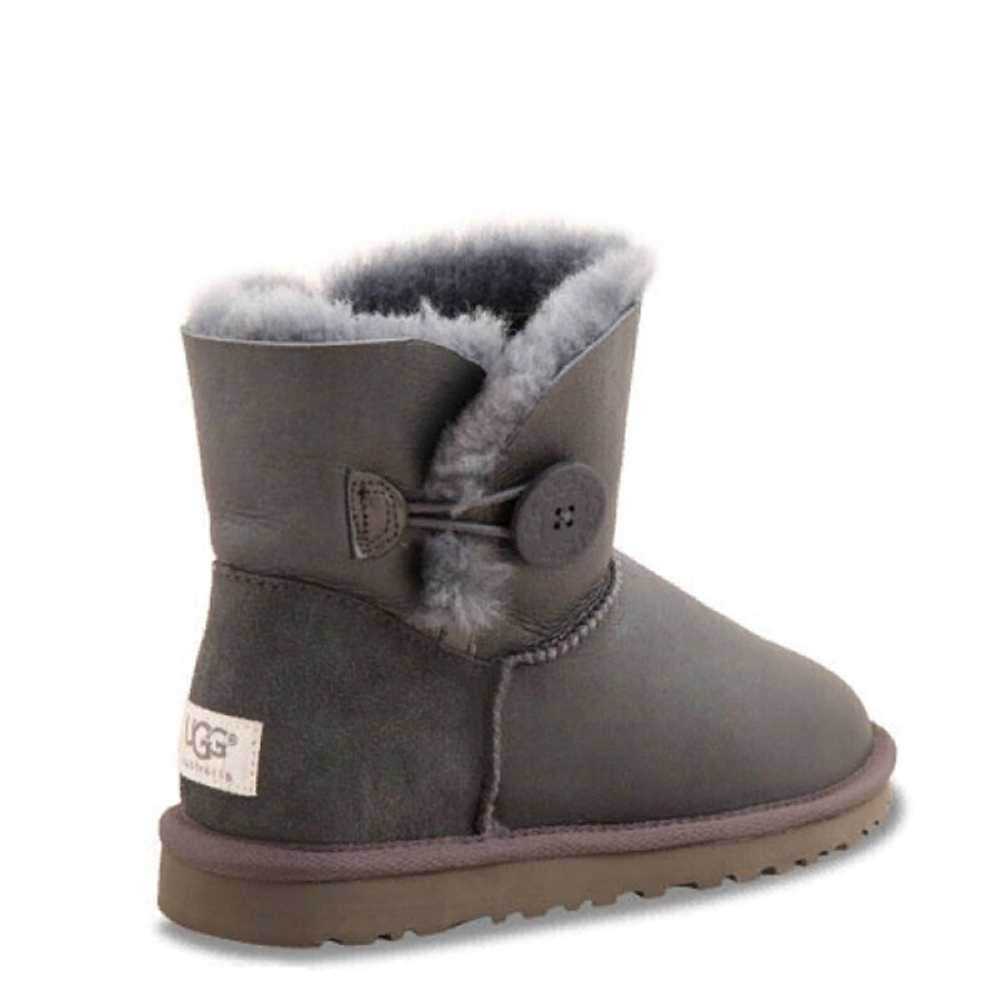 Угги Mini Bailey Button Metallic Grey