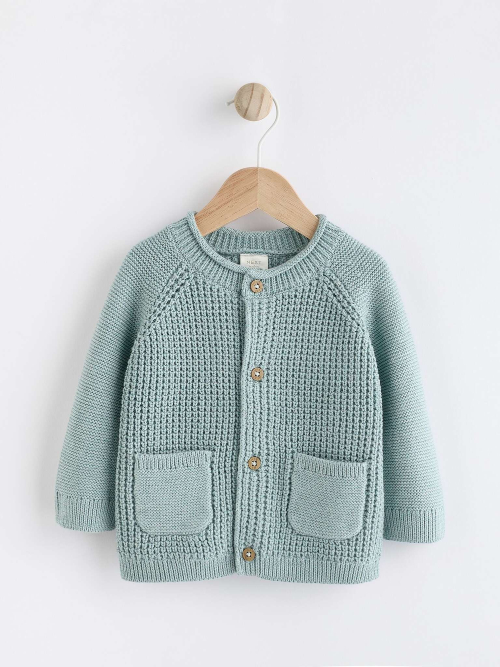 Вязаный кардиган для малышей Next K82-049, Мятный