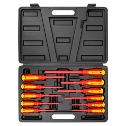 Отвертки диэлектрические, набор 11пр. FORCEKRAFT FK-20712