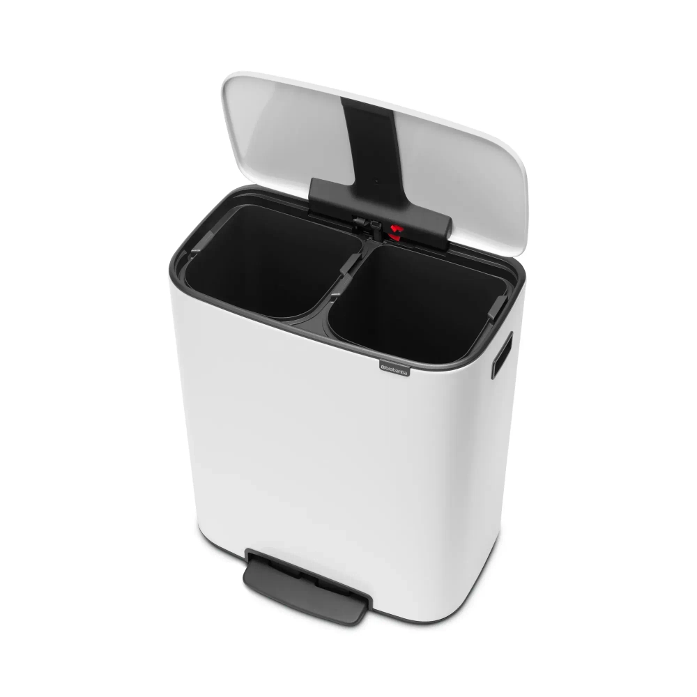 Brabantia Контейнер для мусора Bo 2x30 л белый