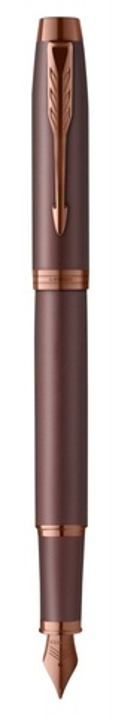 Перьевая ручка Parker IM Monochrome Brown, перо:M, цвет чернил: Black, в подарочной упаковке.