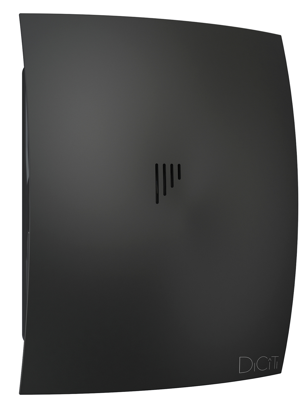 Вентилятор накладной BREEZE D125 обр.клапан Matt black DICITI