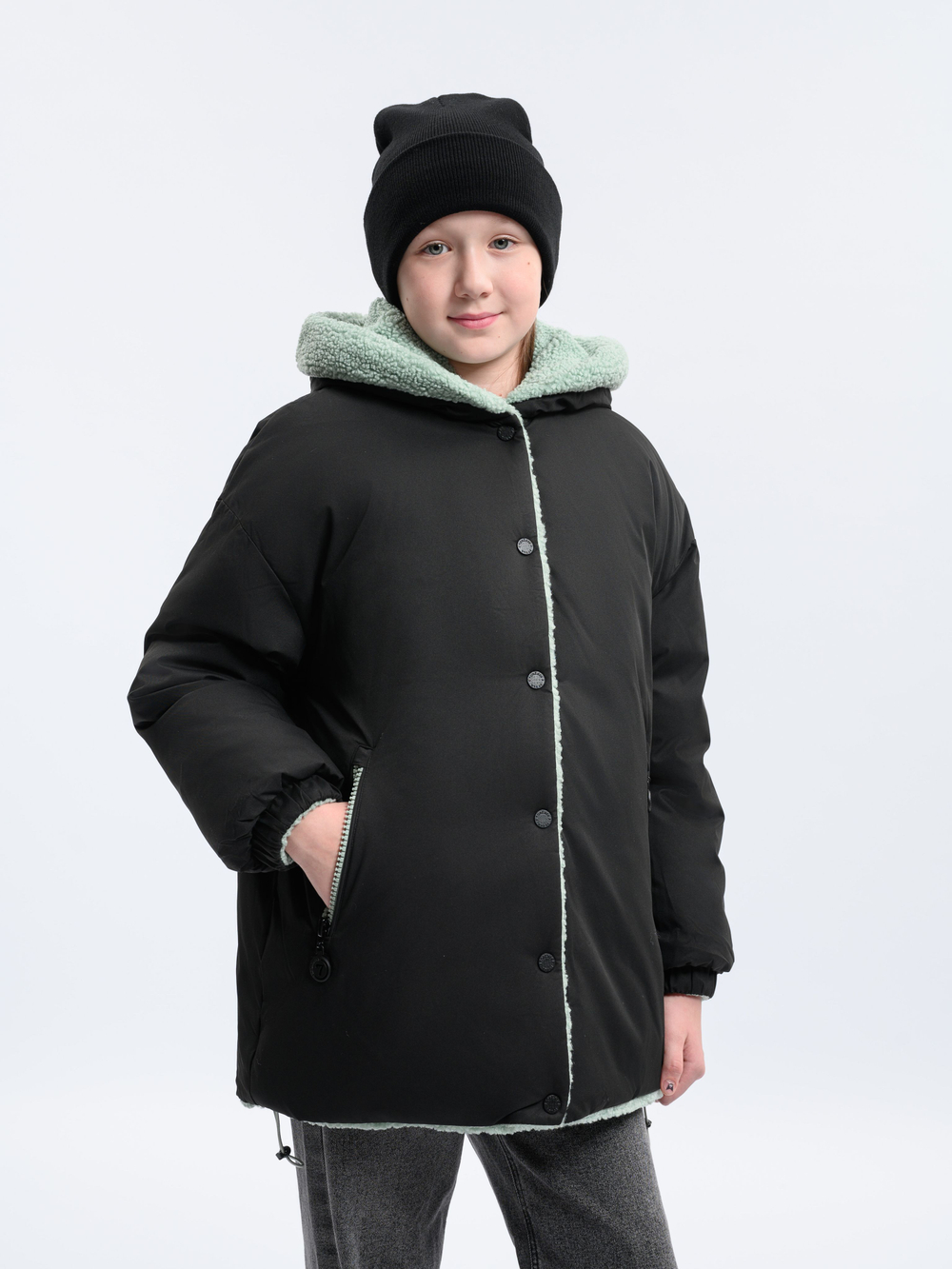 Куртка Еврозима двухсторонняя Тедди