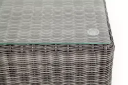 "Лунго" журнальный столик плетеный, цвет графит