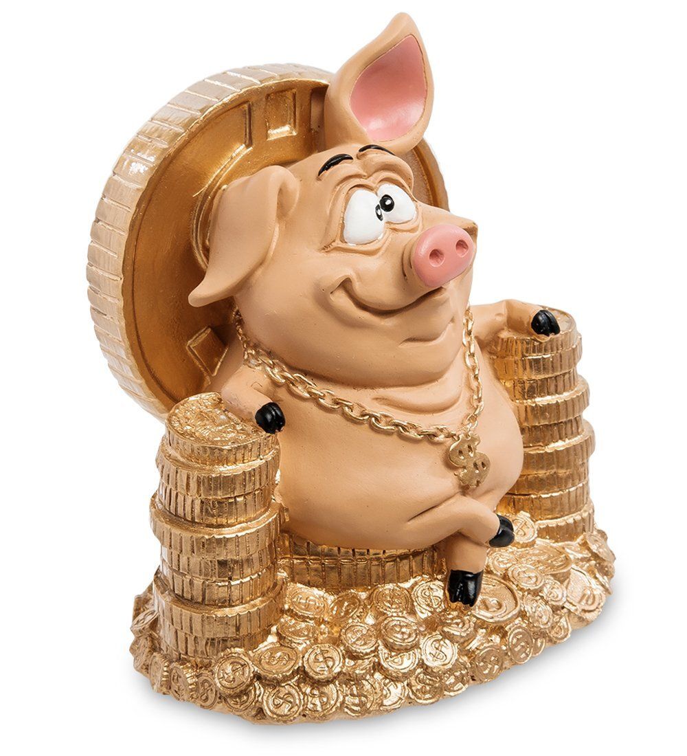 RV-614 Статуэтка Свинка «Желаю богатства»
