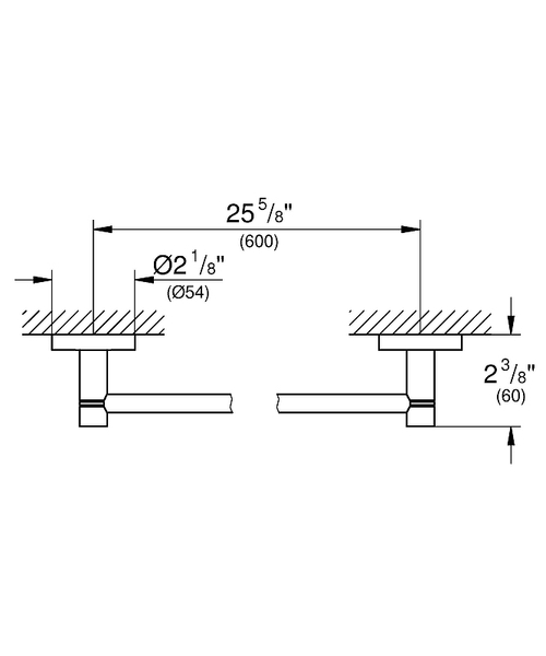 Полотенцедержатель Grohe Essentials 40366BE1 Никель глянец