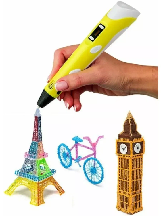 3D Ручка Даджет 3Dali Plus желтая