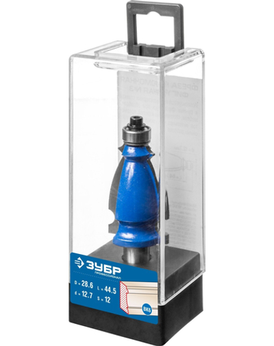 ЗУБР 44.5 x 28 мм, хвостовик 12 мм, фреза кромочная фигурная №3, Профессионал (28714-44.5)