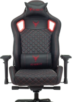 Кресло компьютерное Бюрократ Knight TITAN черный/красный