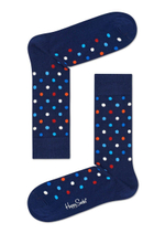 Носки унисекс Dot Sock в мелкий цветной горох (Размер: 29) (Цвет: темно-синий)