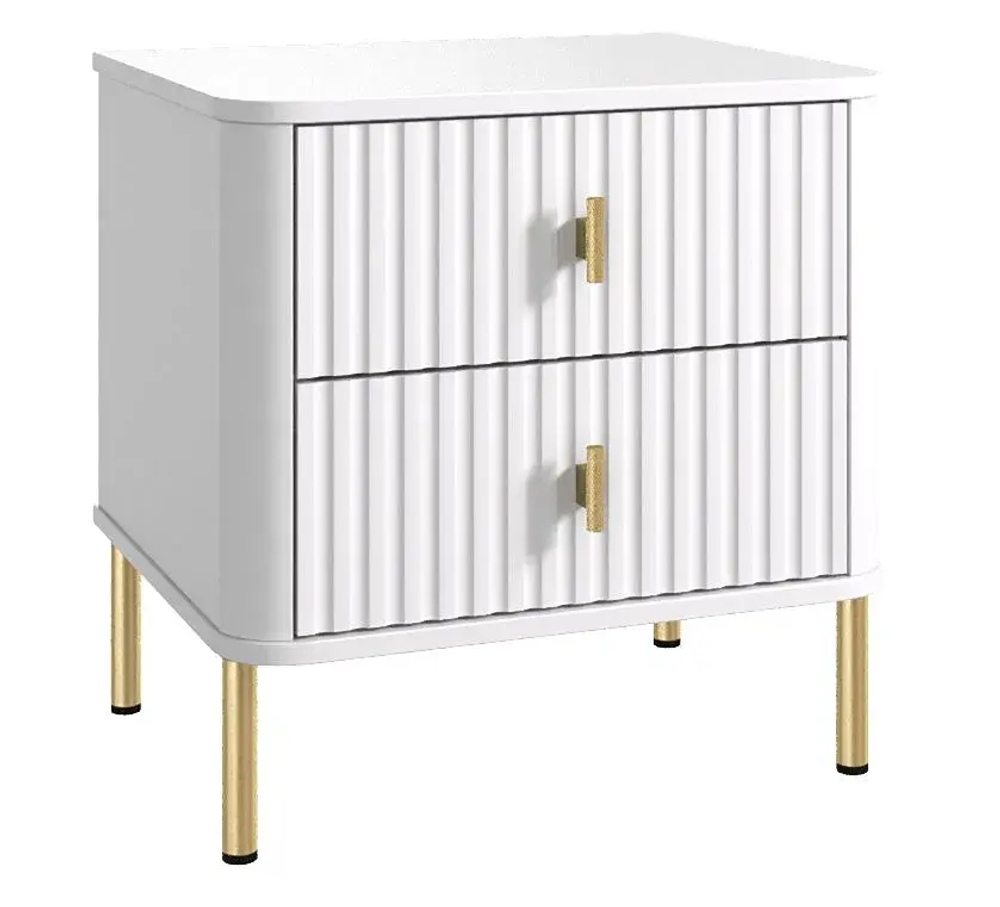Тумба прикроватная Аляска, 2 ящика, белый