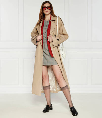 Тренч Tommy Hilfiger - бежевый(WW0WW43336)