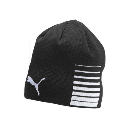 Шапка PUMA LIGA Reversible Beanie, 02235703, черно-белый