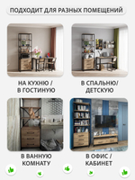 Стеллаж металлический с ящиками лофт OKTAV