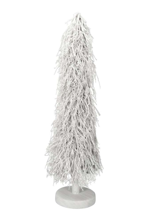 Декор "Елка-хворост" белая большая D40xH113см