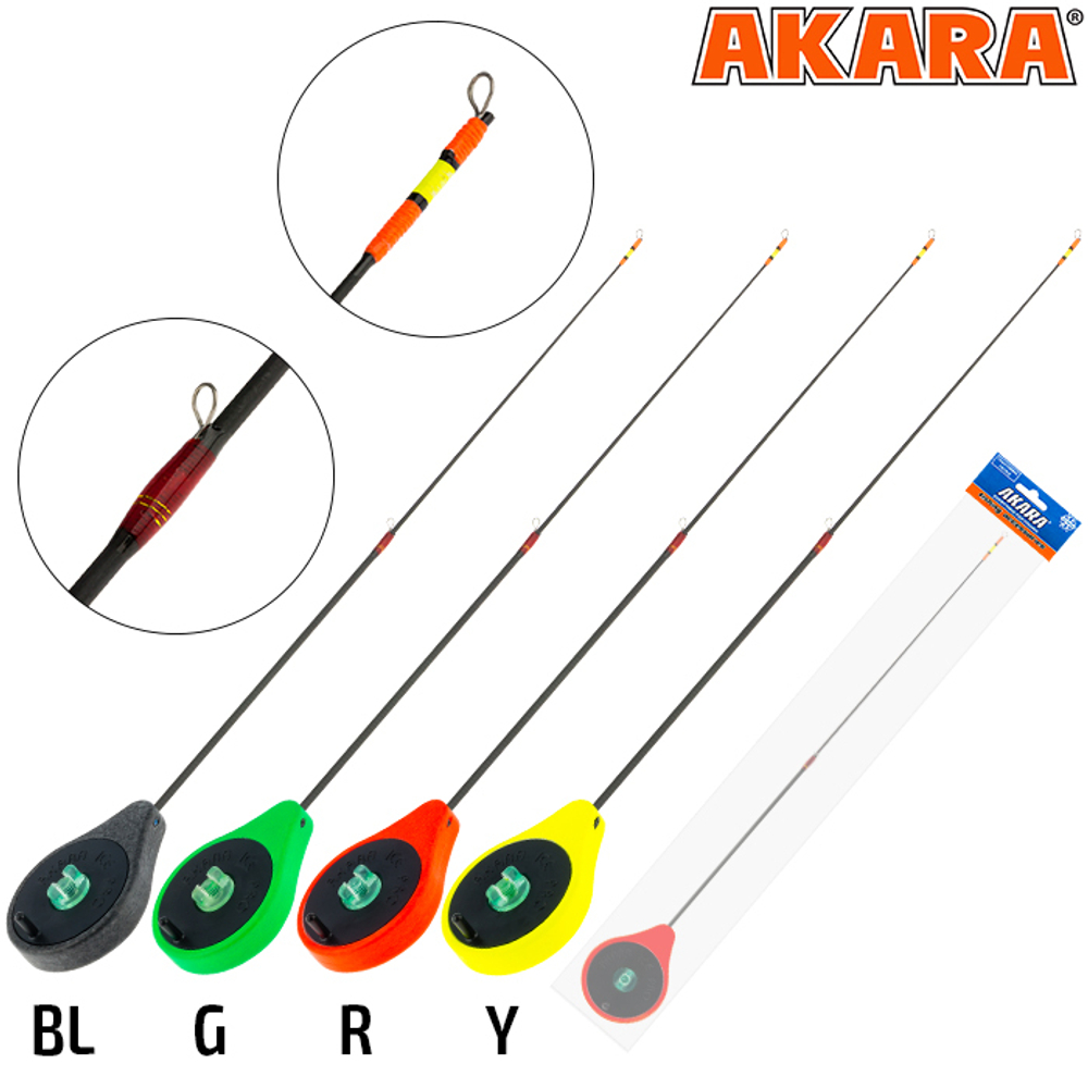 Удочка зимняя  Akara Ice Pro 355 (1,0-8,0 гр.) Red