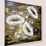 Картина «Белые маки» | Холст, акрил 50х50 см | Художница Ефимова Ольга