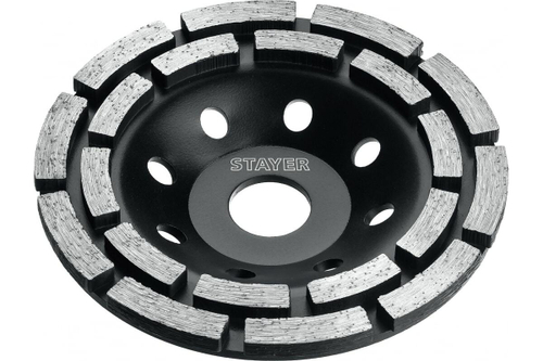 Чашка алмазная двухрядная STAYER Double 125 мм STAYER 33381-125_z01