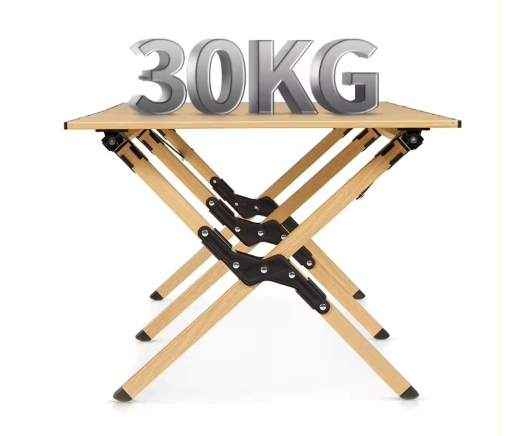 Стол складной, 118х60х44 см,с Х-образными ножками, черный