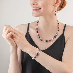 Серьги Coeur de Lion Black-Red 4530/20-1303