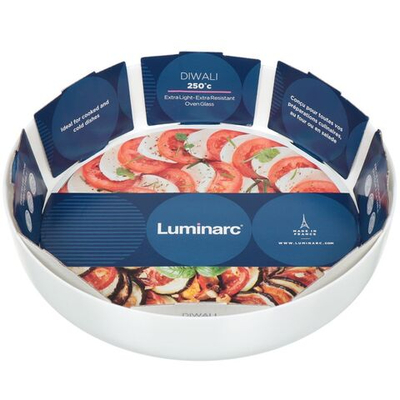 Форма для запекания стекло, 30х30 см, кругл, Luminarc, Diwali, N2946