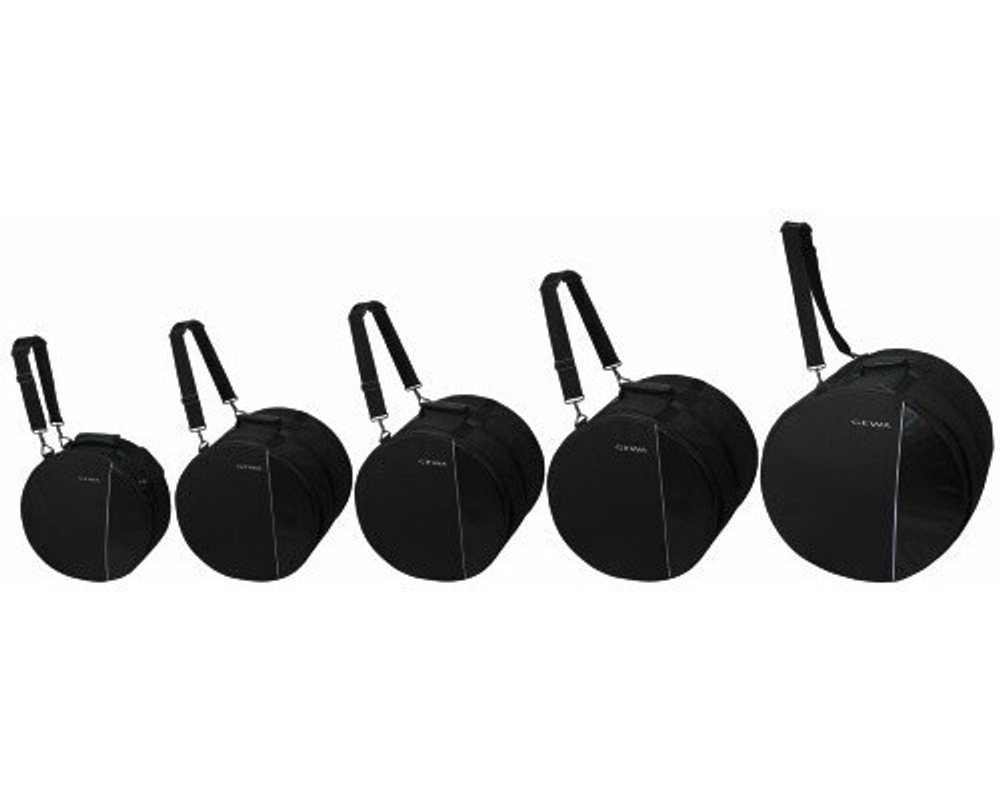 GEWA Premium Drum Set Gig Bag 22x18", 12x10", 13x11", 16x16", 14x6.5" комплект чехлов для барабанов 22x18, 12x10, 13x11, 16x16, 14x6,5