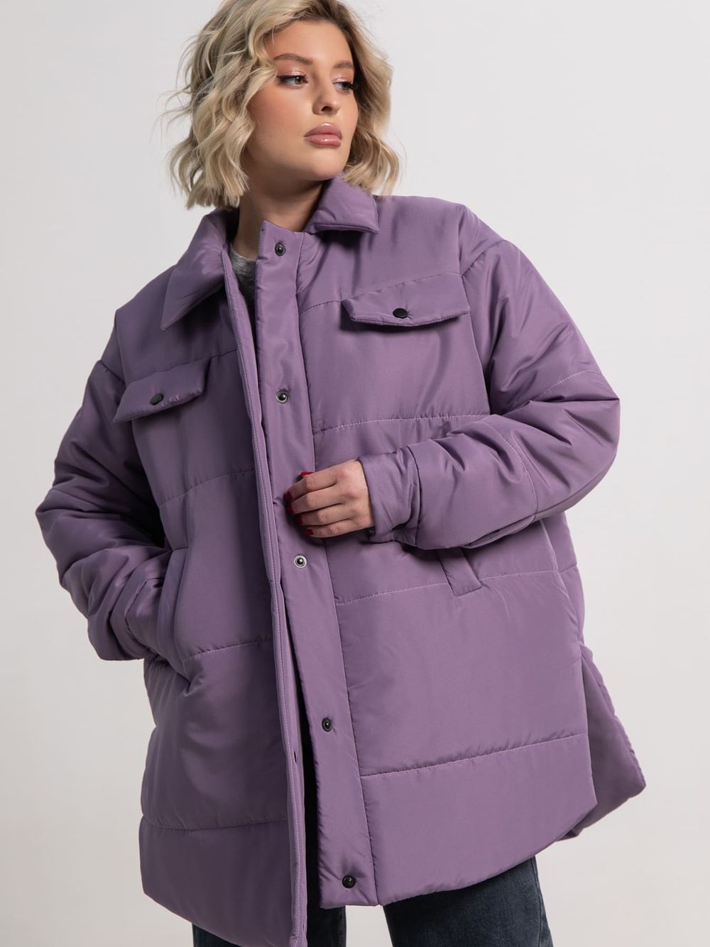 Куртка демисезонная Асель (фиолетовая) Б15318-39М LT Collection