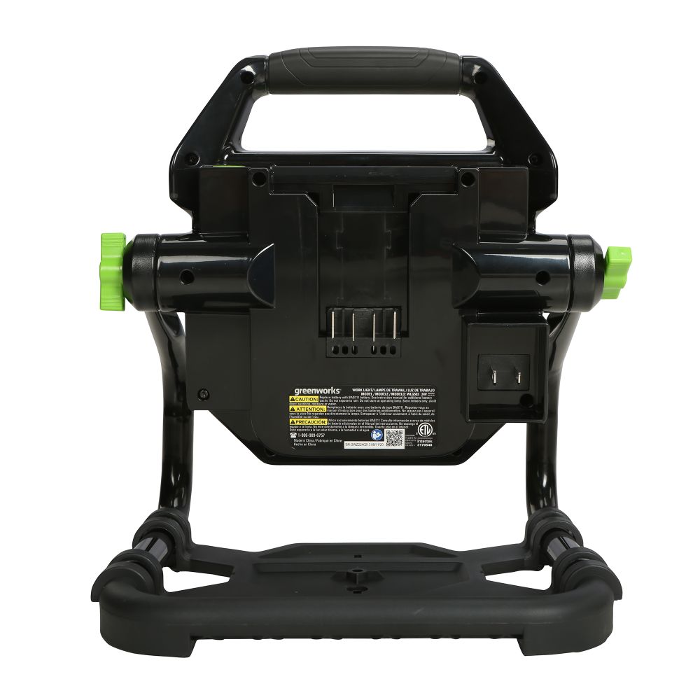 Фонарь светодиодный Greenworks, G24WL, 24В / 220В, 3401307 без АКБ и ЗУ