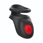 Стимулирующая насадка на пенис и мошонку (Цвет: черный)