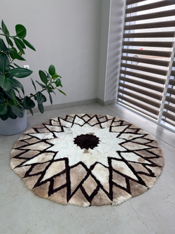 Ковер шкура натуральная овчина меховой