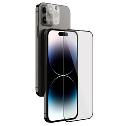Стекло на экран и защитные линзы на камеру от Nillkin для iPhone 14 Pro Max, (комплект 2 в 1) серия 2-in-1 HD Full Screen Tempered Glass Screen Protector