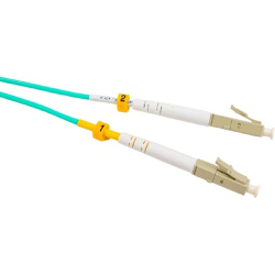 Hyperline FC-D2-503-LC/PR-LC/PR-H-15M-LSZH-AQ Патч-корд волоконно-оптический (шнур) MM 50/125(OM3), LC-LC, duplex, 10G/40G, LSZH, 15 м