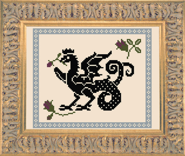 Виверна и розы