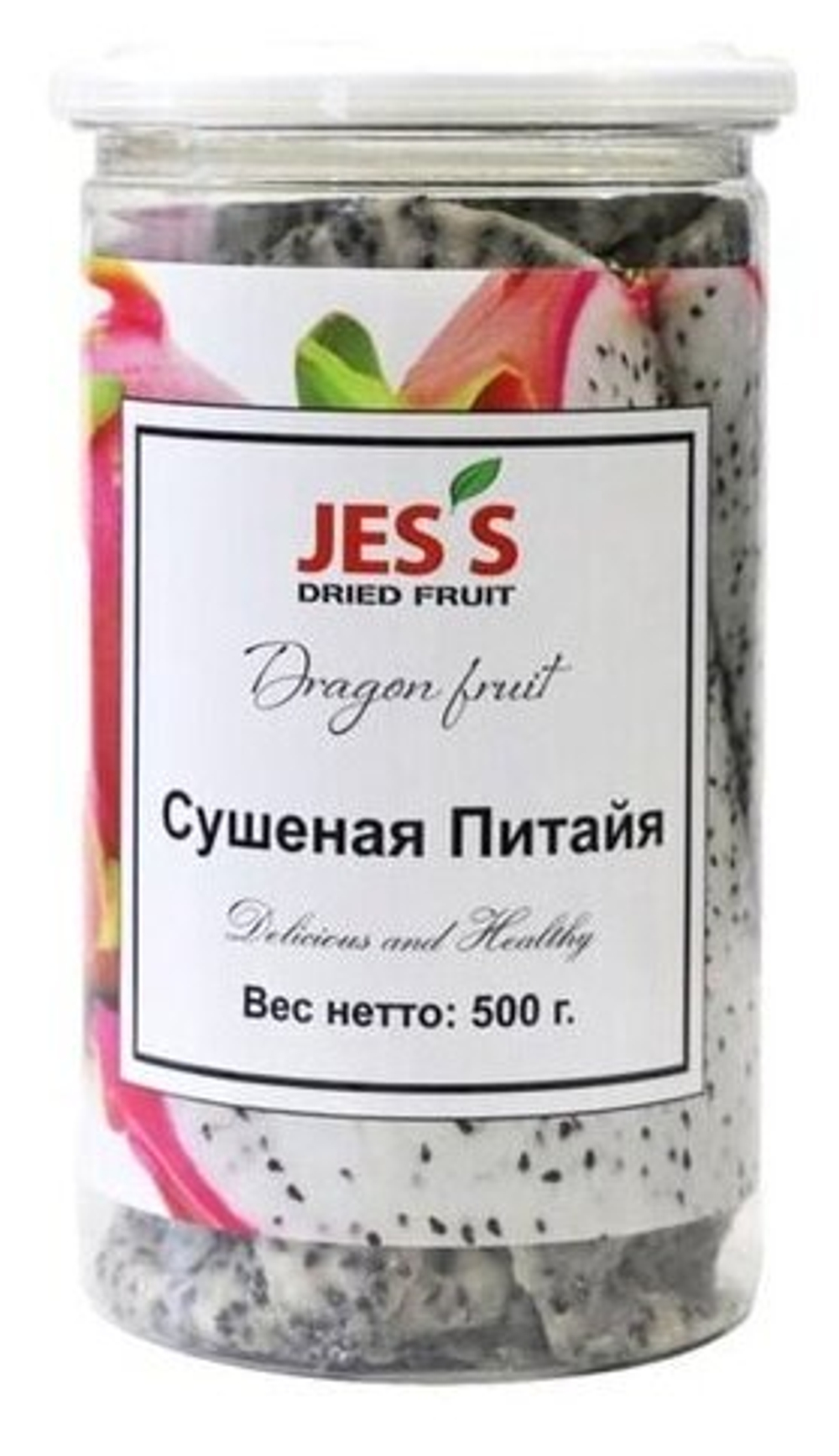 Питайя белая сушеная (в банке) Jes's Dried Fruit 500 г питахайя Jess