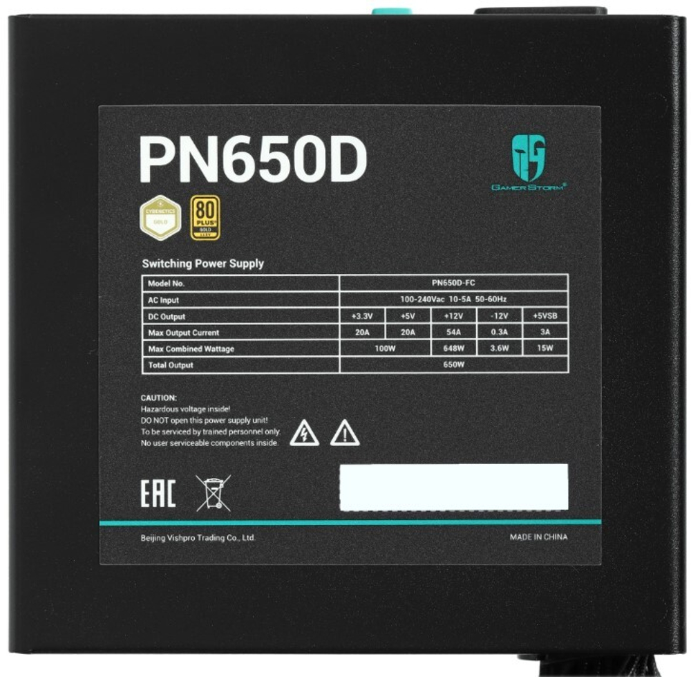 Блок питания ATX Deepcool GAMERSTORM PN650D