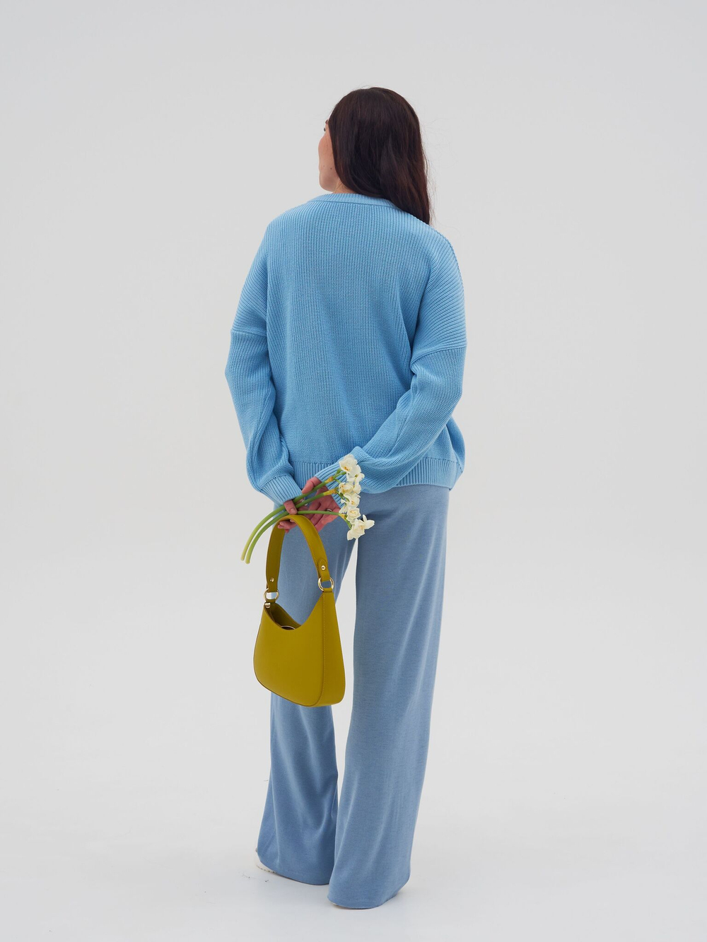 Брюки вязаные