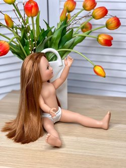 Кукла Nines виниловая 34см Leslie без одежды (1440W4)