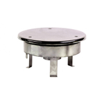 Водозабор с антивихр. крышкой д.250 (плёнка) G2,5" (внутр.) нерж. AISI-304