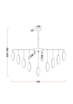 Потолочная люстра Freya Porto FR5104PL-08BS
