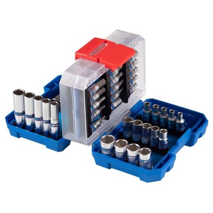 Цена на KING TONY (2549MR-EB) Набор торцевых головок и насадок 1/4", 4-14 мм, 49 предметов