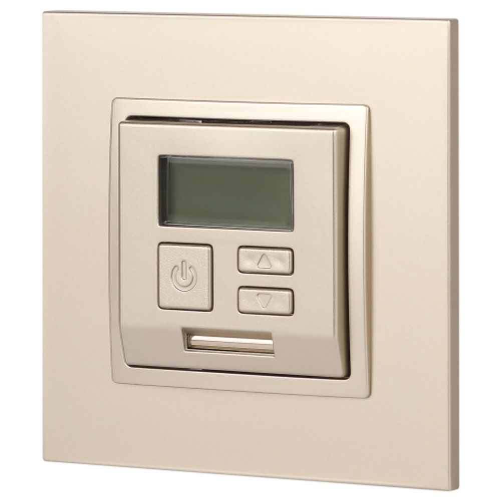14-4111-04 ЭРА Терморегулятор универс. 230В-Imax16А, IP20, Эра Elegance, шампань | Elegance Шампань