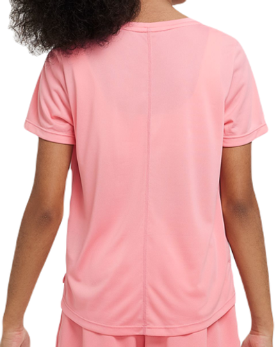 Футболка для девочки теннисная Nike Dri-Fit One Short Sleeve Top GX - coral chalk/sea coral