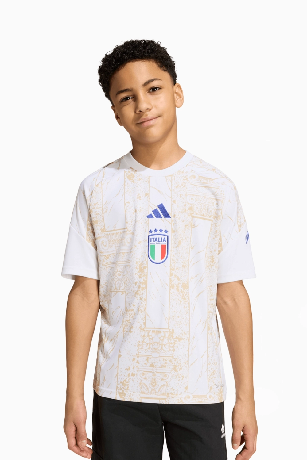 Футболка adidas Италия 2026 Pre-Match Junior - белый