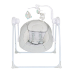 PITUSO электрокачели Marbella Grey/Серый Точки пульт, MP3,моск.сеть,адаптер,71*66*77см