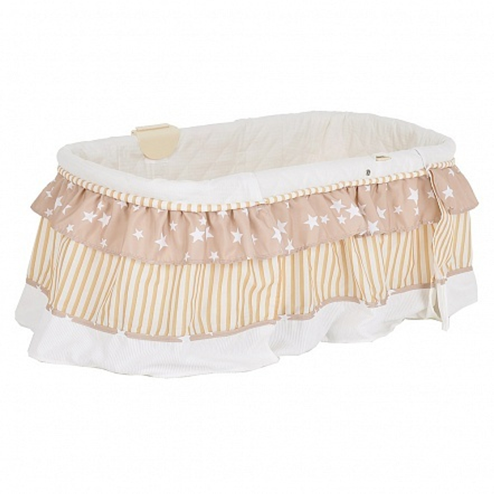 PITUSO Колыбель 3 в 1 Viana на колёсах Stars Beige/бежевый