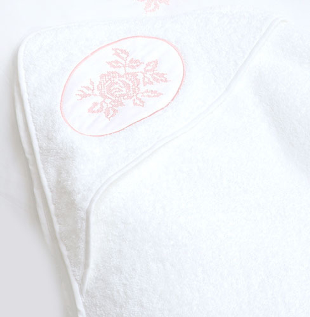 Детское полотенце махровое с капюшоном Rose от Luxberry