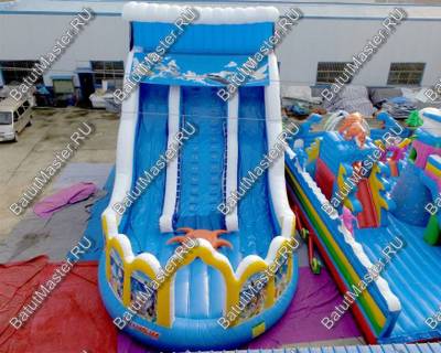 Коммерческий надувной батут "Большая волна"