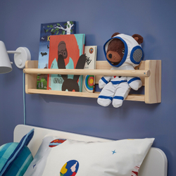 IKEA AFTONSPARV  (ИКЕА АФТОНСПАРВ)  -  Плюшевый космонавт в скафандре, медведь, 28 см